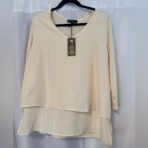 DC Cream Layered Blouse
